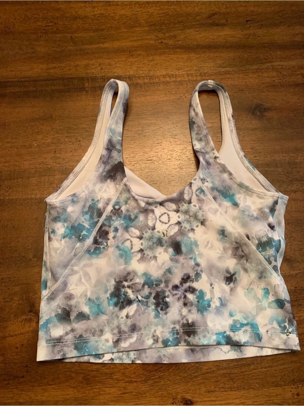 Lululemon Align Tank Top 4 Kaleidofloral Multi Gray Blue